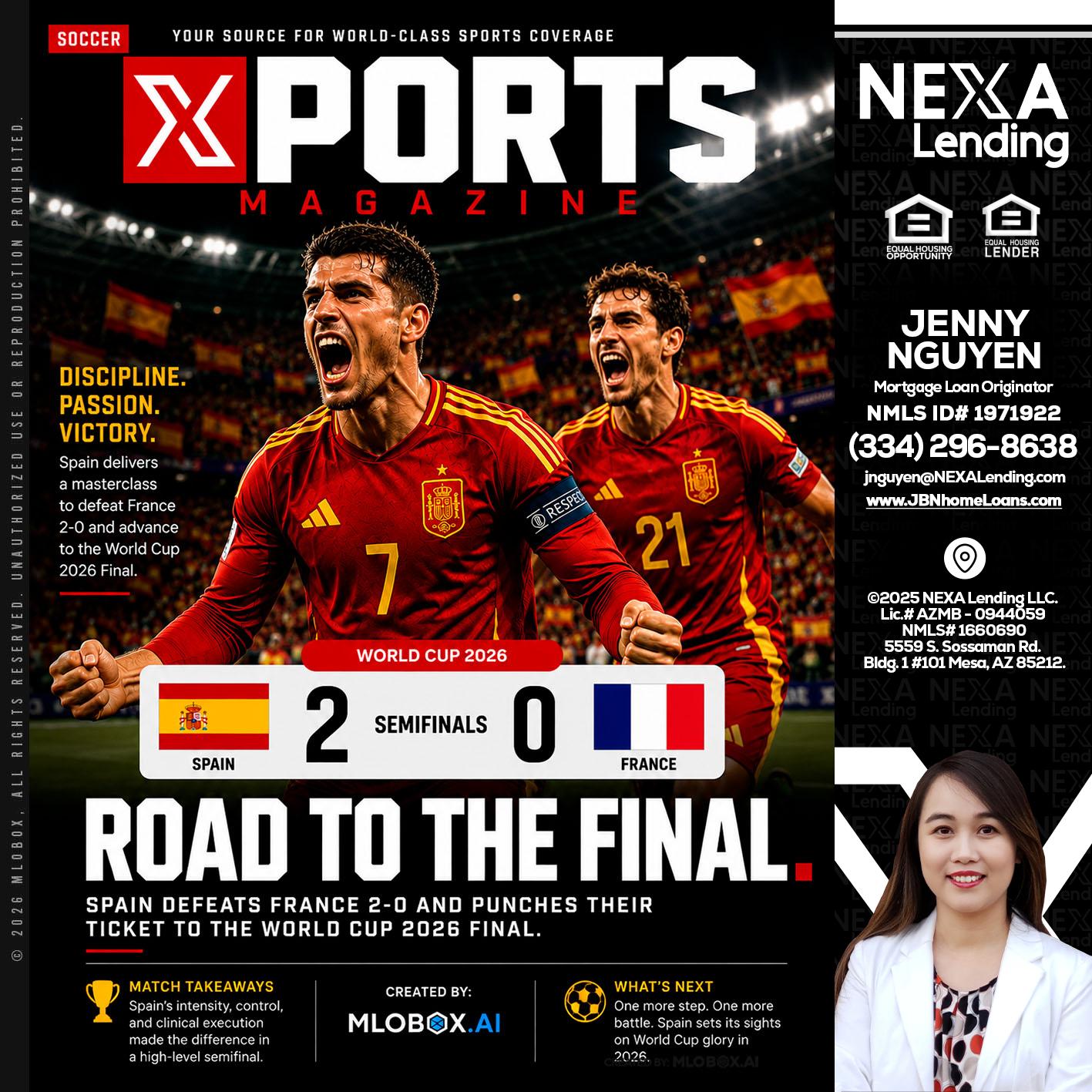 XPORTS WORLD CUP 2026 - Jenny Nguyen -Mortgage Loan Originator