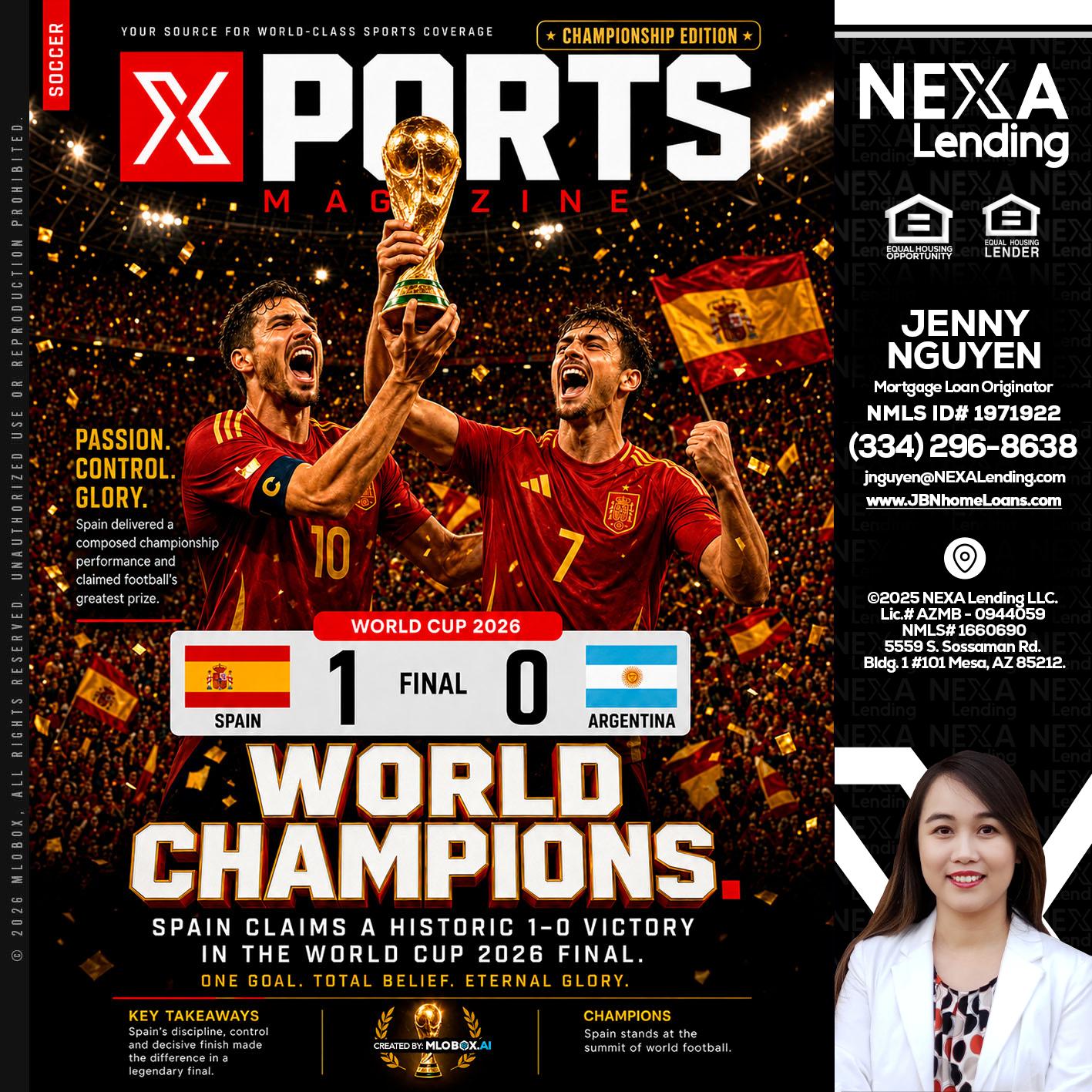 SPAIN CHAMPION - Jenny Nguyen -Mortgage Loan Originator