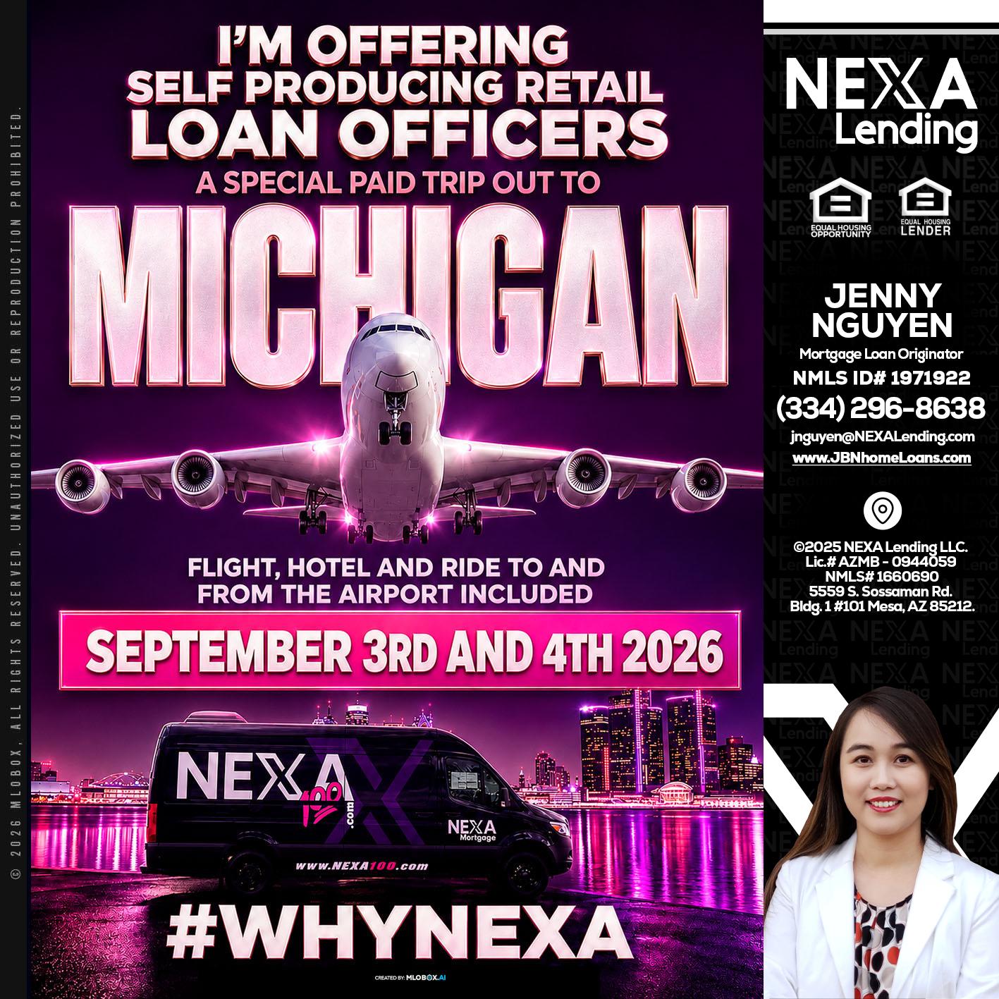 MICHIGAN TRIP - Jenny Nguyen -Mortgage Loan Originator