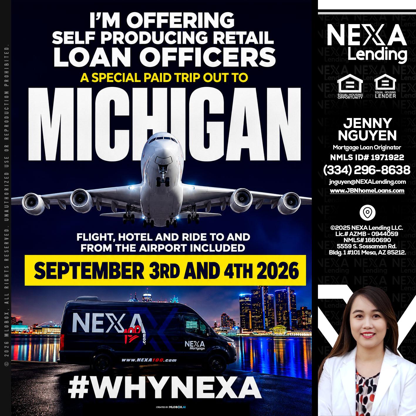 MICHIGAN - Jenny Nguyen -Mortgage Loan Originator