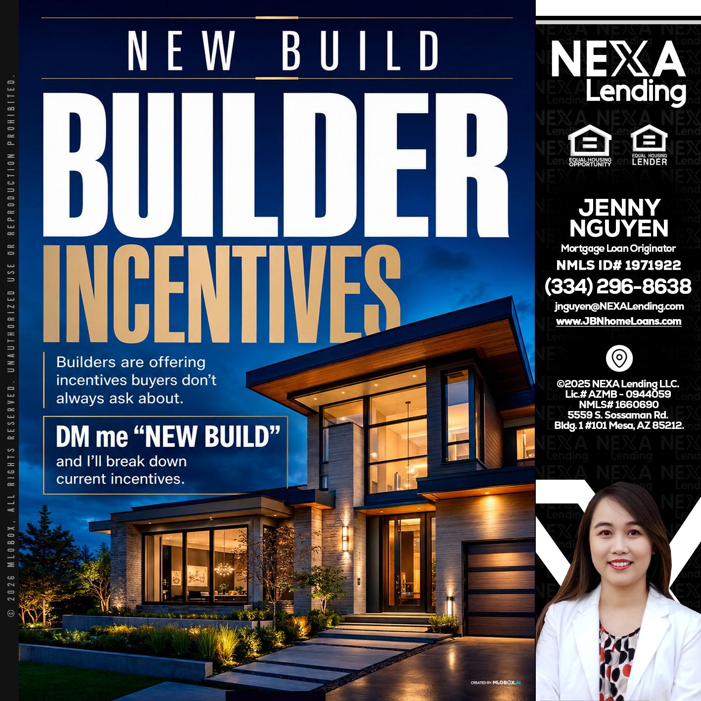 NEW BUILDER - Jenny Nguyen -Mortgage Loan Originator