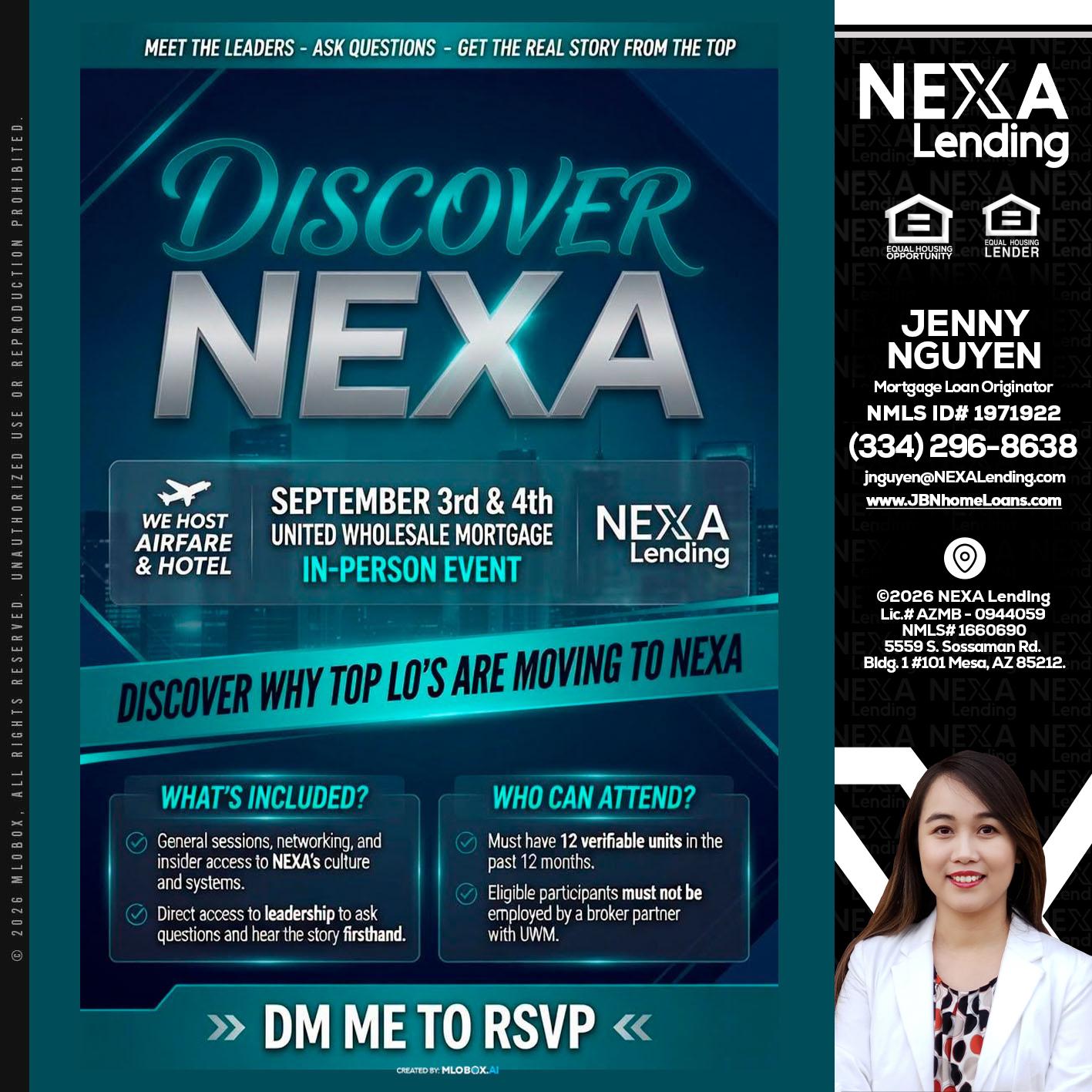 DISCOVER NEXA - Jenny Nguyen -Mortgage Loan Originator