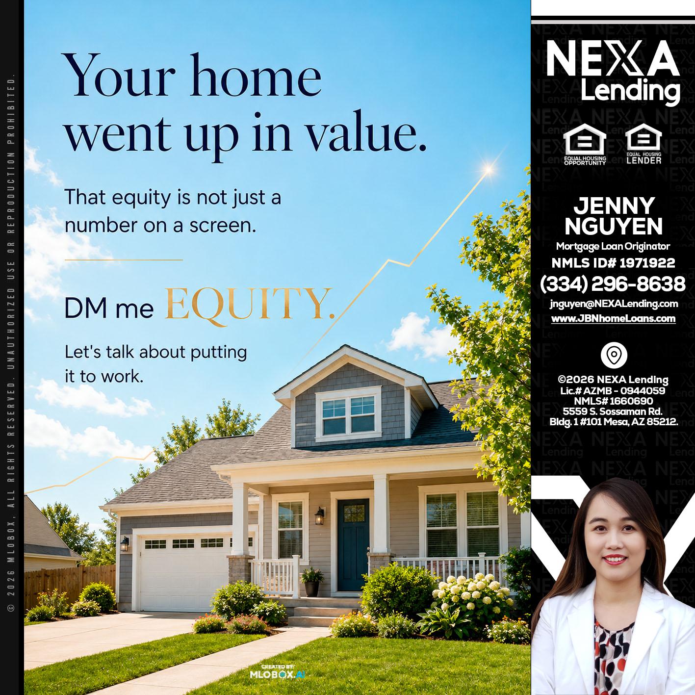 YOUR HOME - Jenny Nguyen -Mortgage Loan Originator