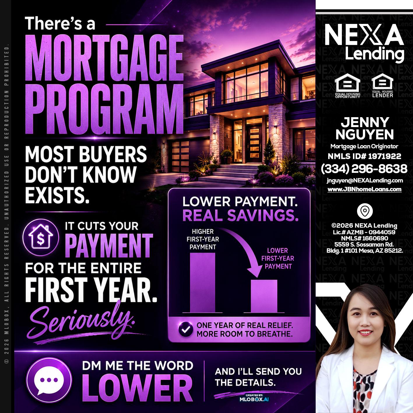 MORTGAGE PROGRAM - Jenny Nguyen -Mortgage Loan Originator