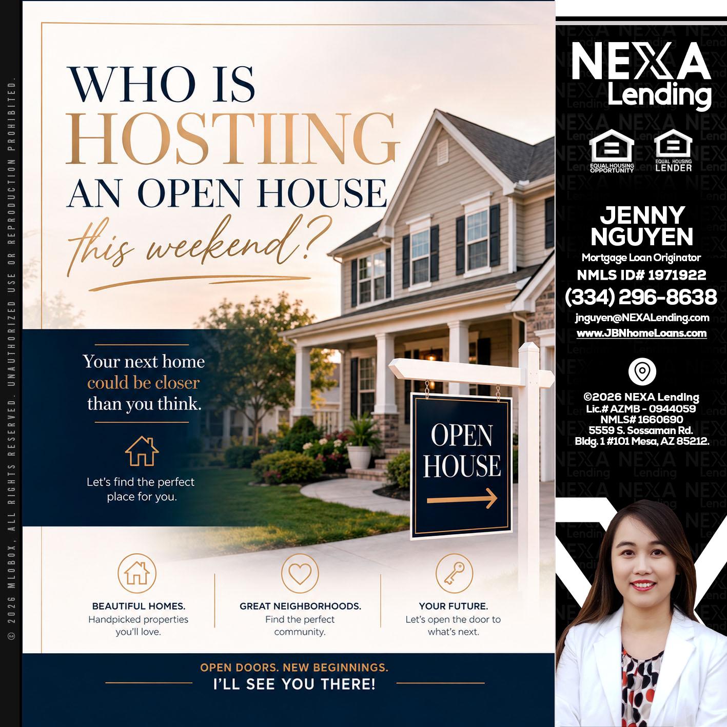 WHOS HOSTING - Jenny Nguyen -Mortgage Loan Originator