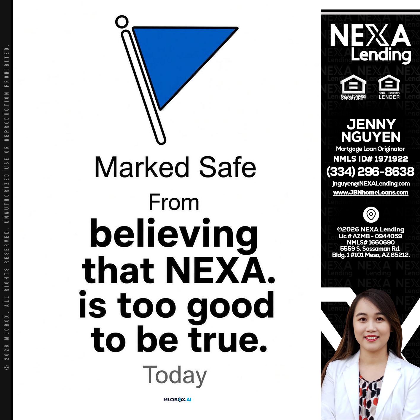 MARKED SAFE - Jenny Nguyen -Mortgage Loan Originator