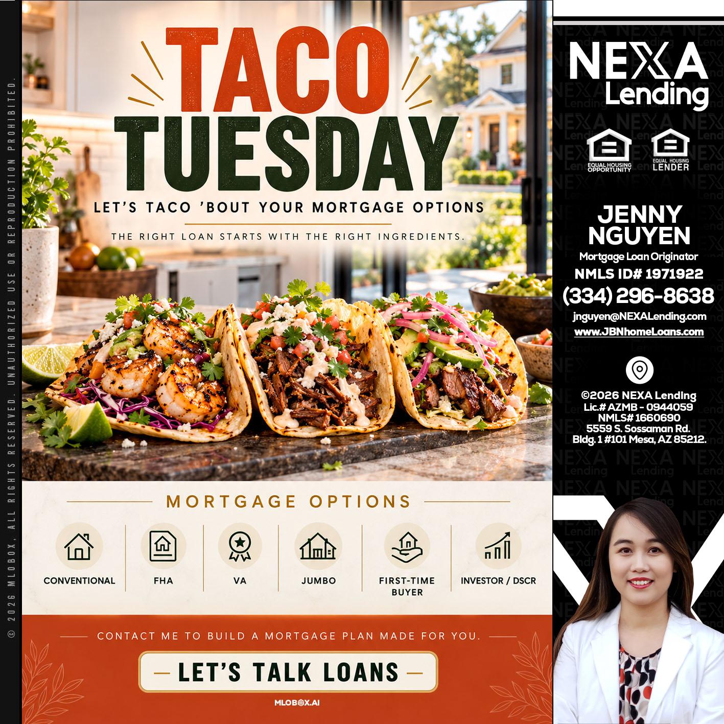 taco Tuesday - Jenny Nguyen -Mortgage Loan Originator