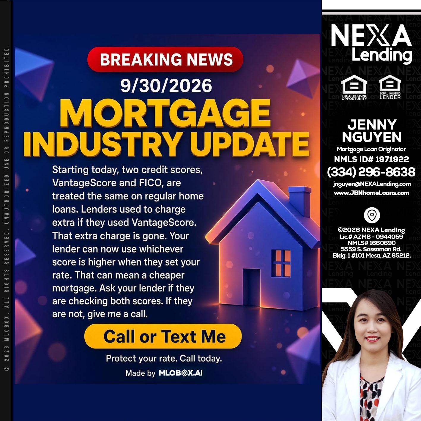 BREAKING NEWS - Jenny Nguyen -Mortgage Loan Originator