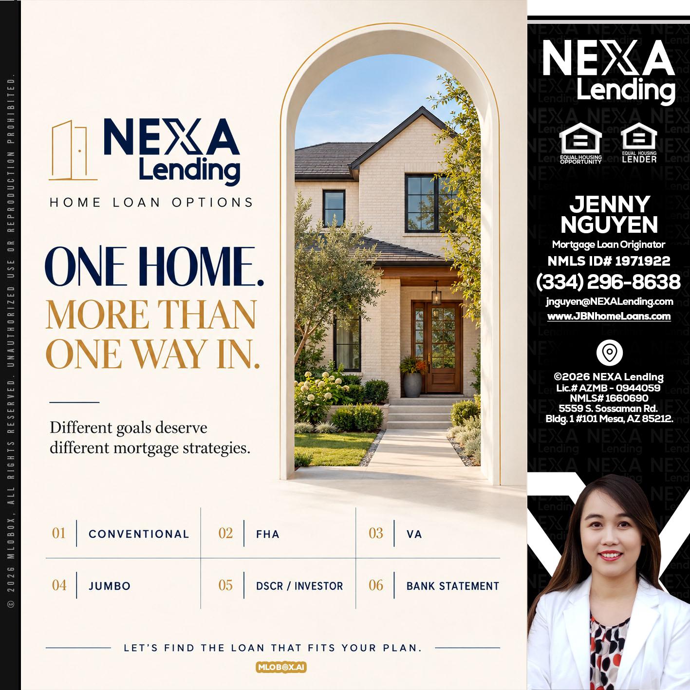 ONE HOME - Jenny Nguyen -Mortgage Loan Originator