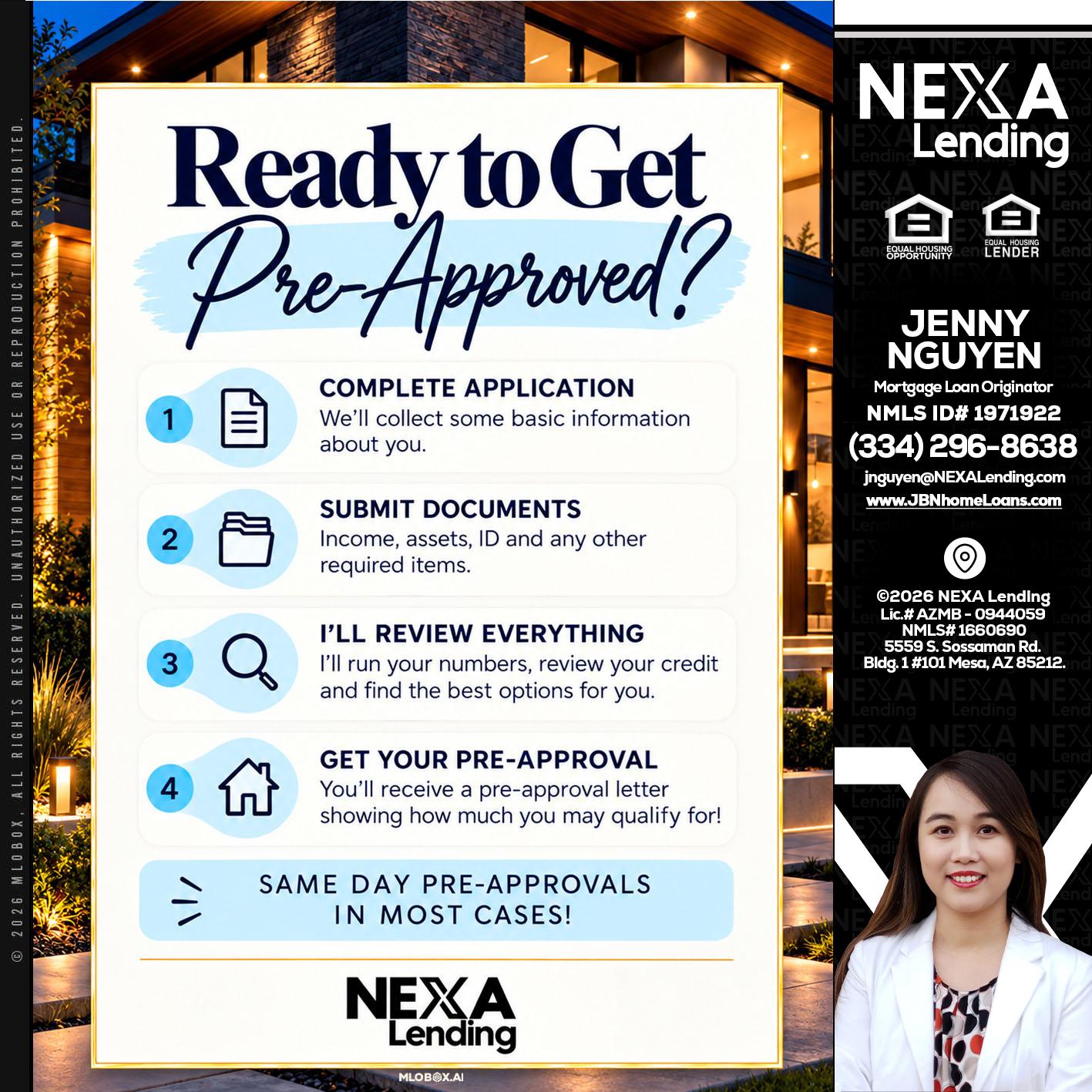 ready to get - Jenny Nguyen -Mortgage Loan Originator