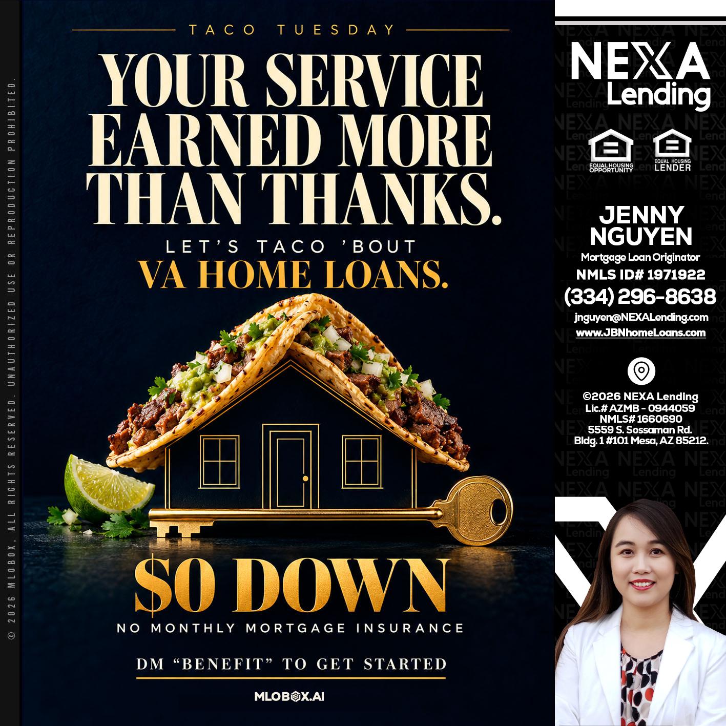 TACO TUESDAY - Jenny Nguyen -Mortgage Loan Originator