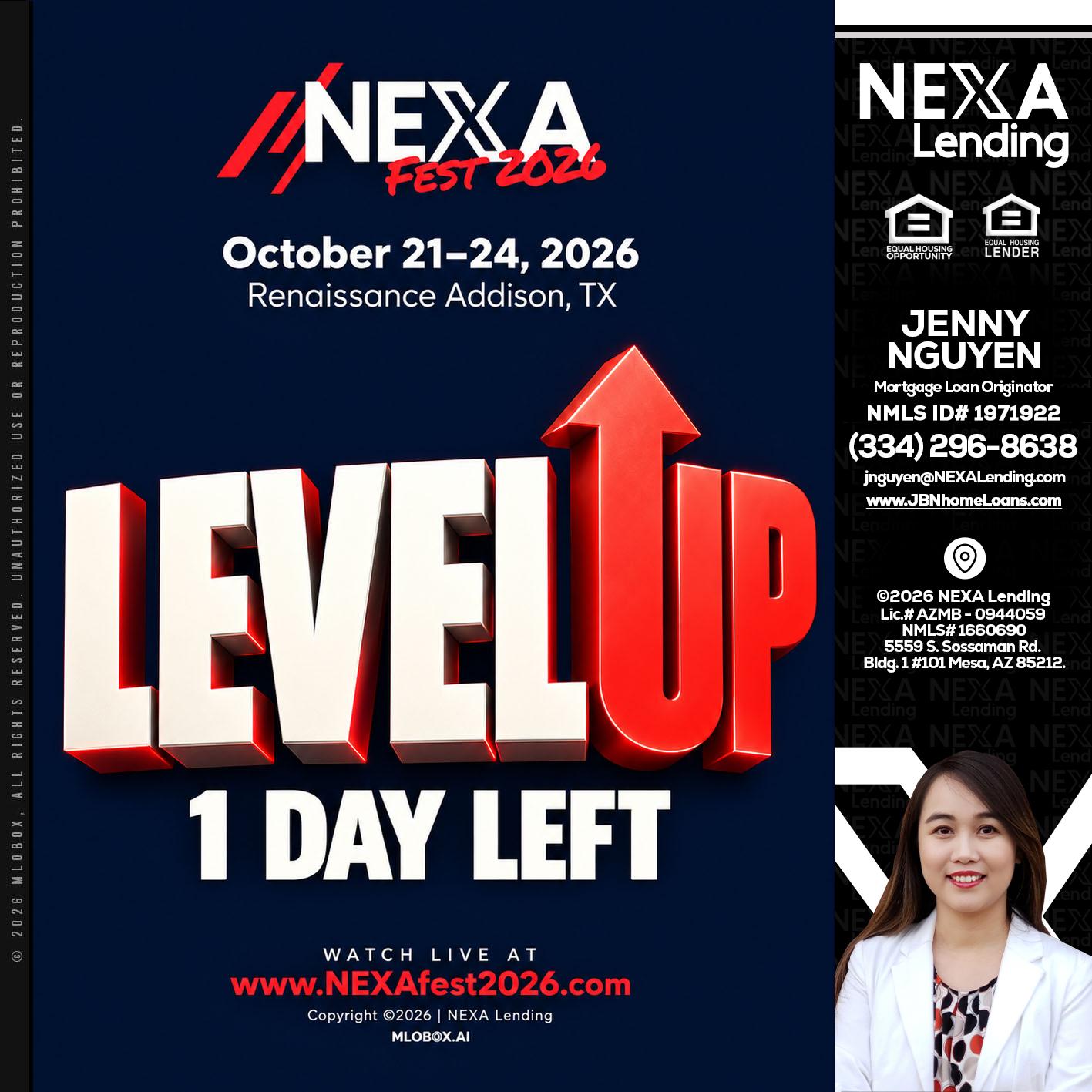 LEVEL UP - Jenny Nguyen -Mortgage Loan Originator