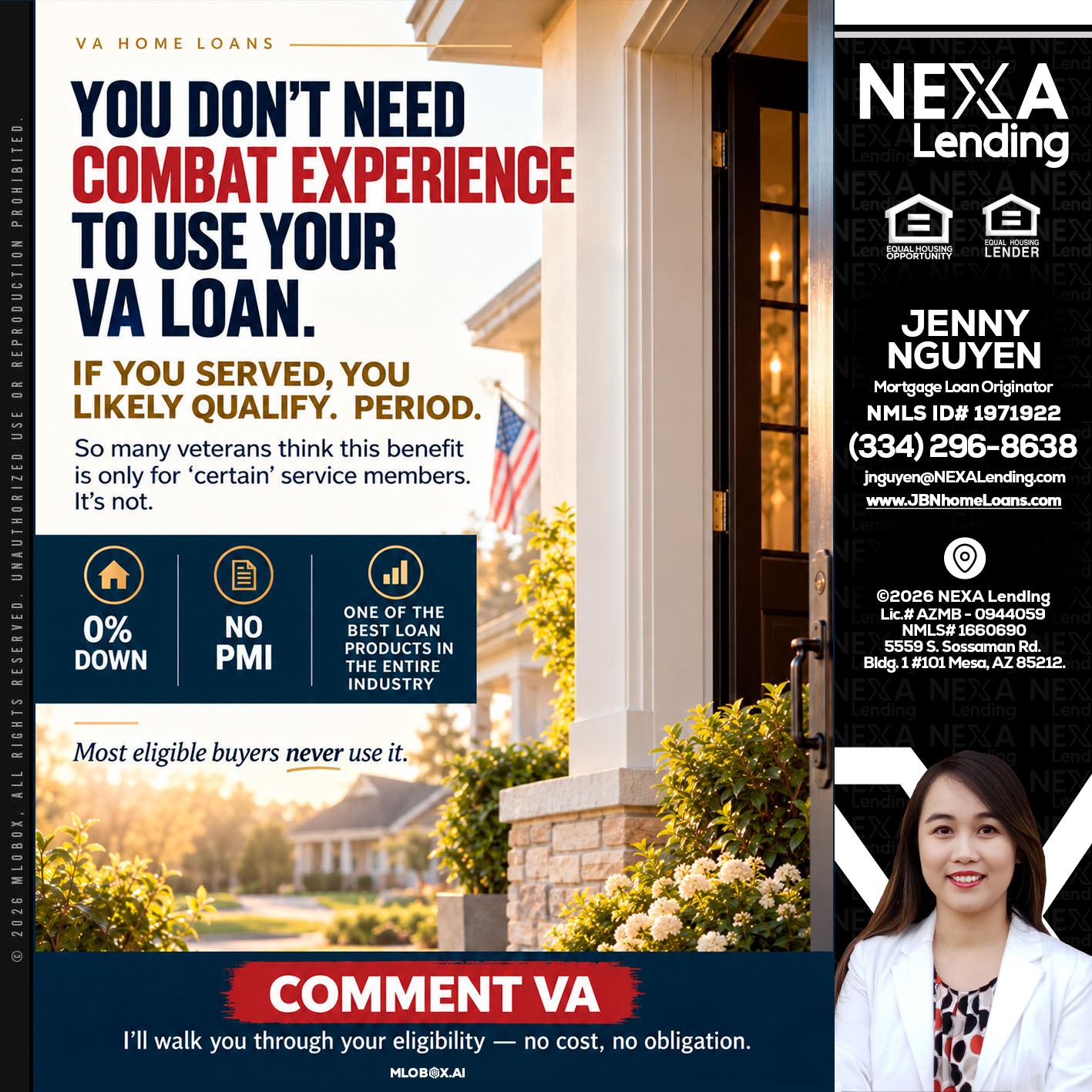 YOU DONT NEED - Jenny Nguyen -Mortgage Loan Originator